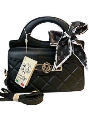 Valentino Orlandi Quilted Top Handle Satchel NWT